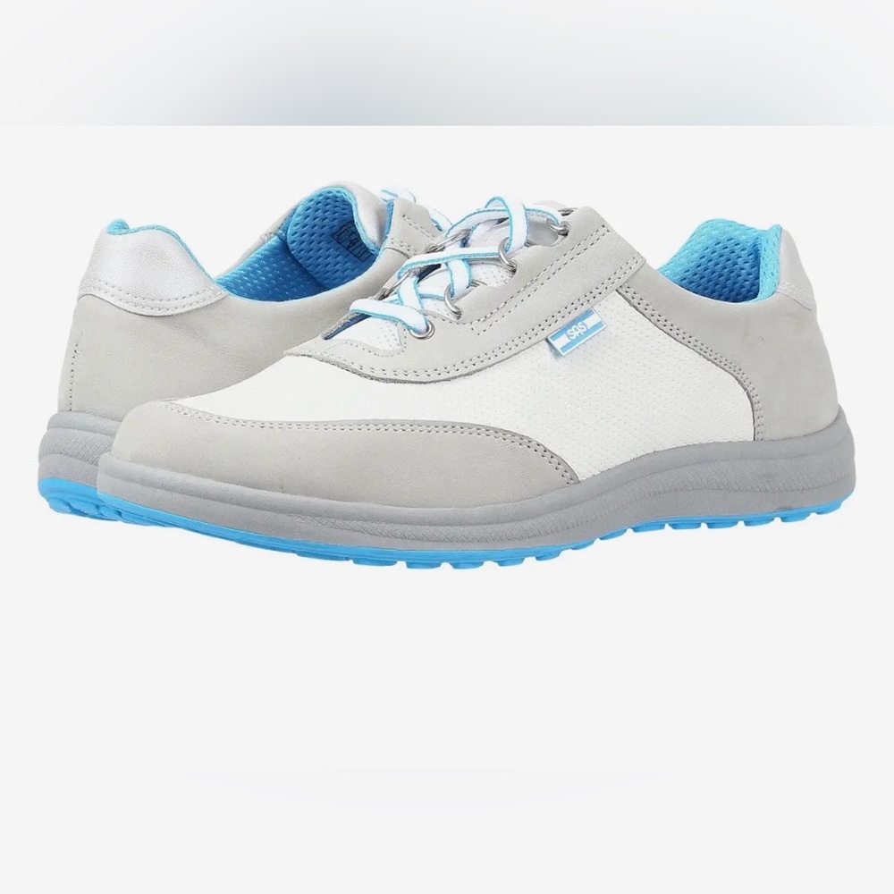 SAS Sporty Sneakers Walking Shoes 5M Light Gray/Grayish White